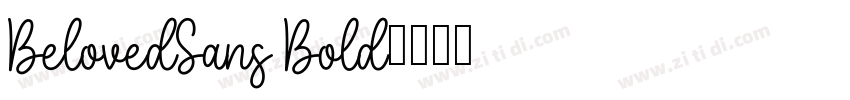 BelovedSans Bold字体转换
